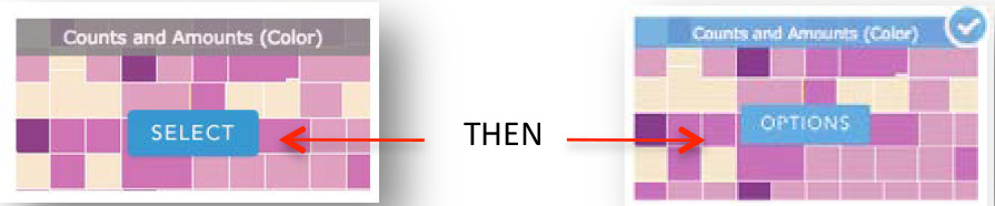 Counts and Amounts Select Box