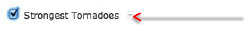 Strongest Tornadoes Checkbox